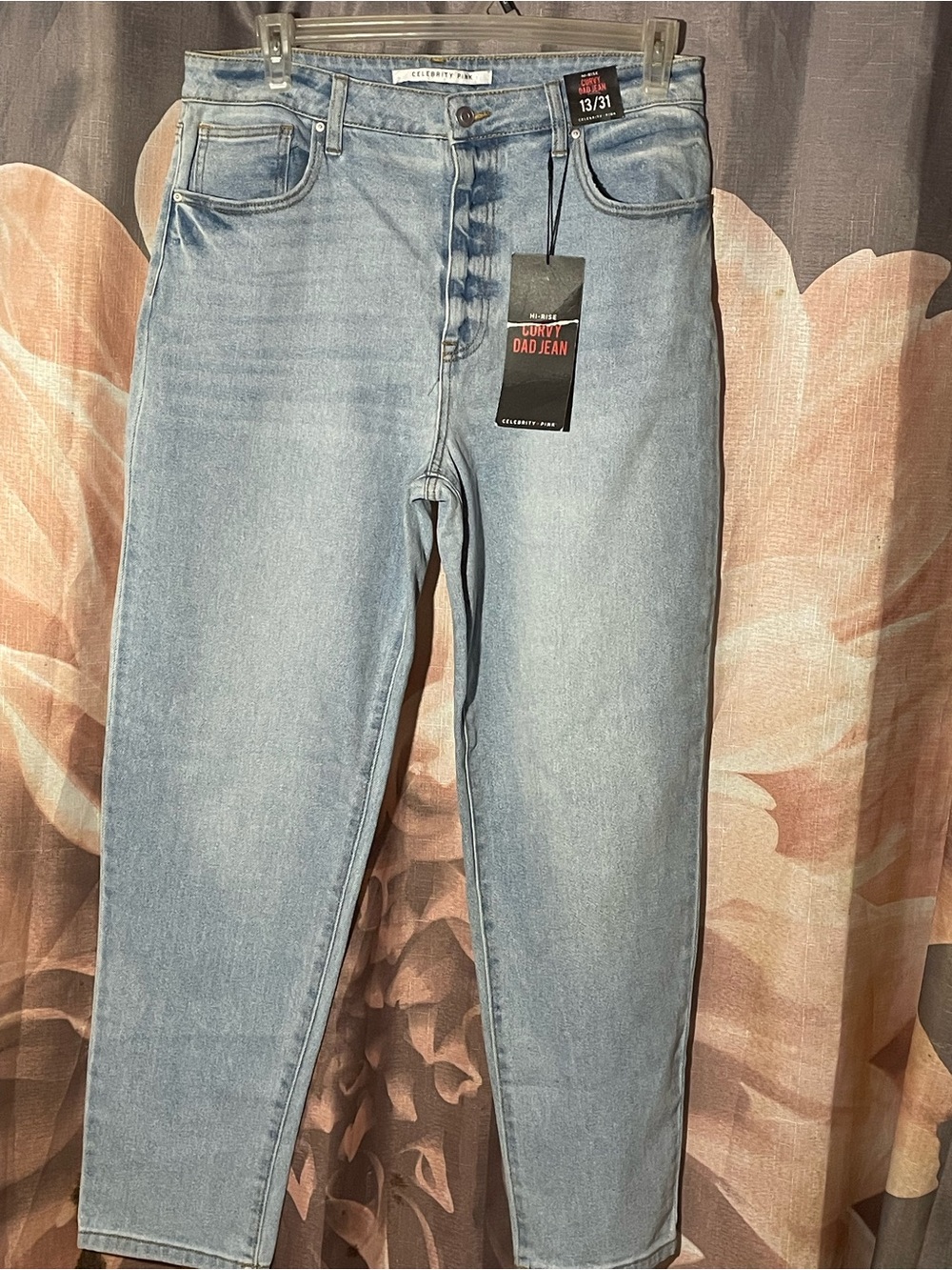 Celebrity Pink Light Blue Boyfriend Jeans